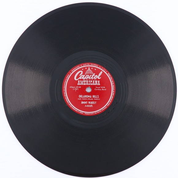 Jackie Guthrie / Jimmy Wakely - Shame On You / Oklahoma Hills 10" 78 rpm Record - Picture 5 of 6